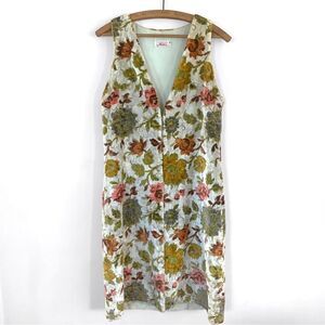 Vintage Floral Chenille Carpet Vest